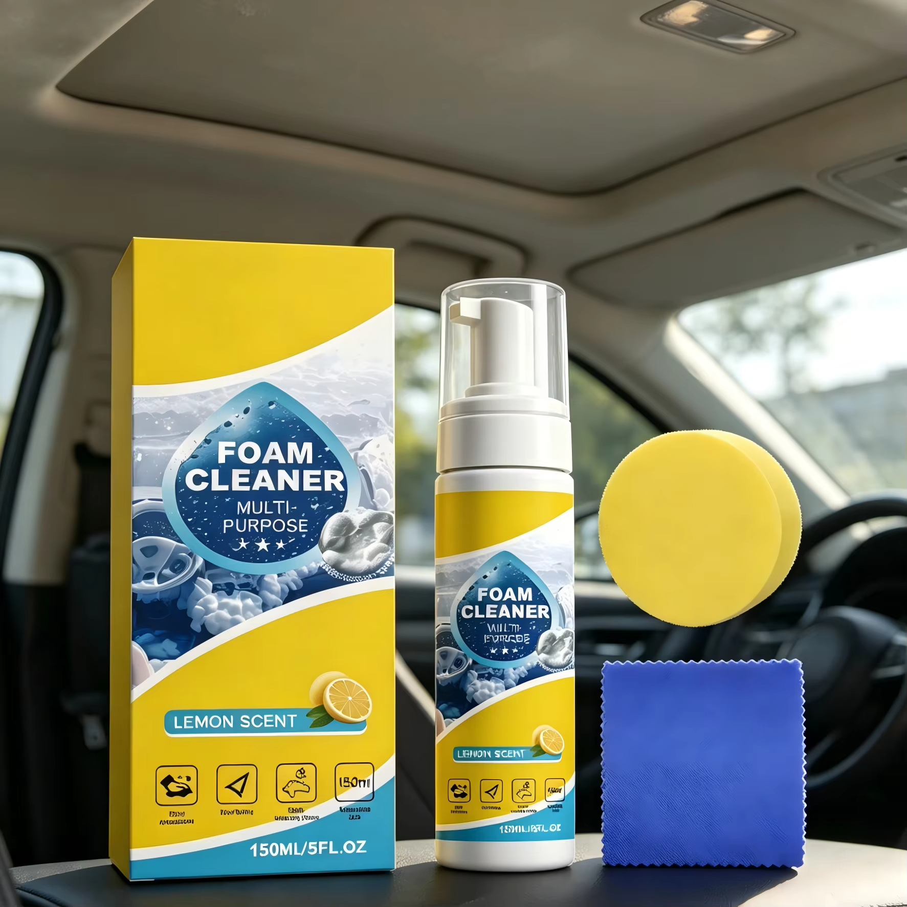 Multi-Purpose Foam Car Interio - Leather Cleaner Interior ulasan dan harga