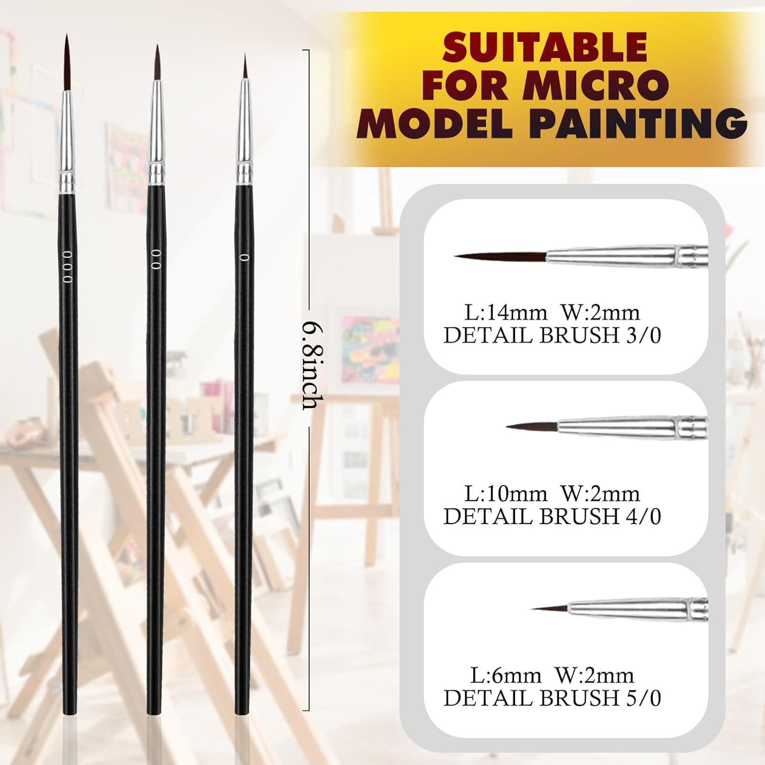30 Pcs Fine Detail Paint Brush - Detailing Brush Set ulasan dan harga
