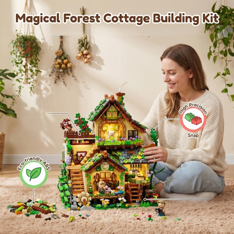 Whimsical Forest Elf Cottage B - Interior Detailing Kit ulasan dan harga