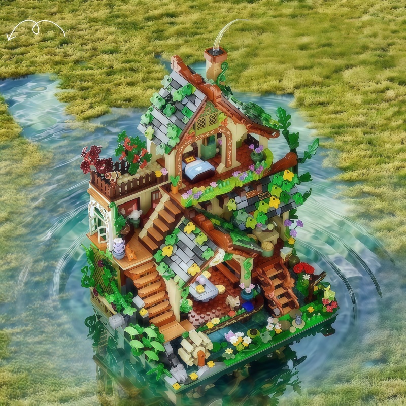 Whimsical Forest Elf Cottage B - Interior Detailing Kit ulasan dan harga