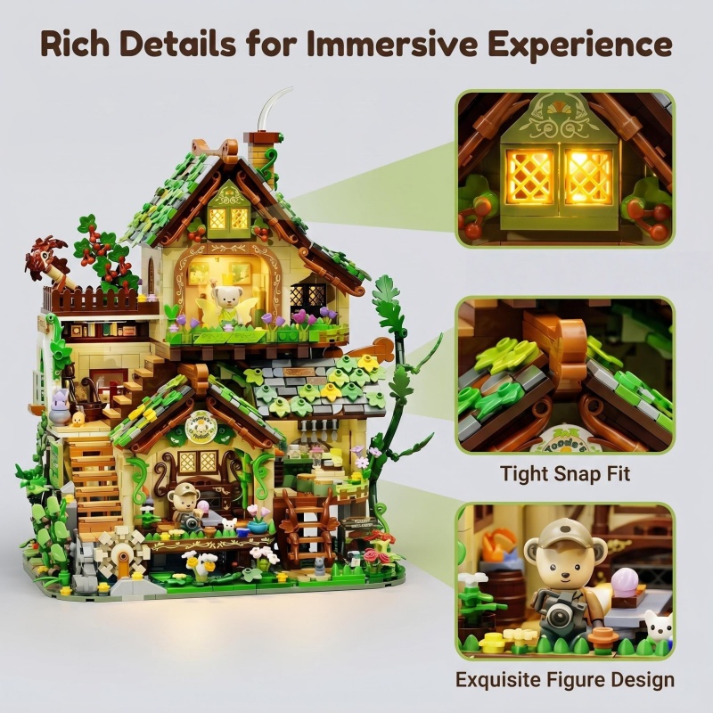 Whimsical Forest Elf Cottage B - Interior Detailing Kit ulasan dan harga