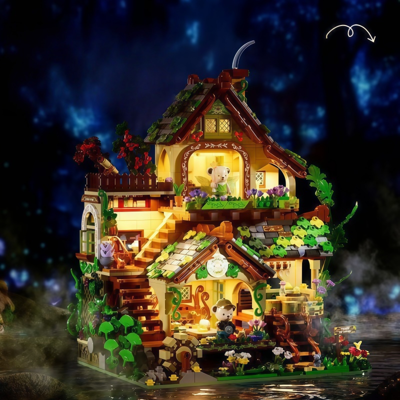 Whimsical Forest Elf Cottage B - Interior Detailing Kit ulasan dan harga