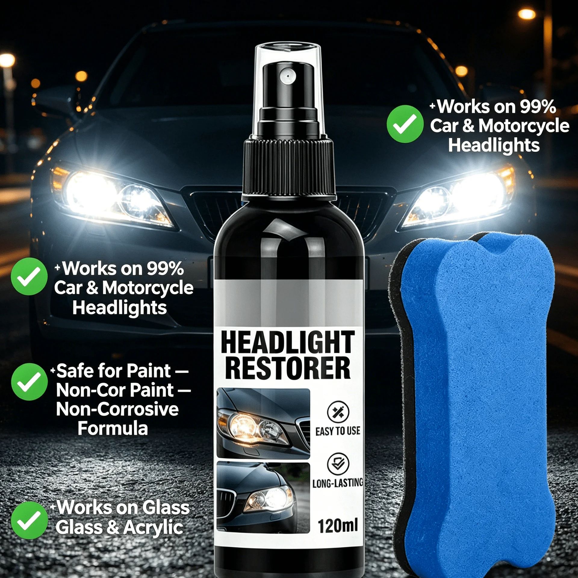 120ml Black Shine Plastic Rest - Trim Restorer Plastic ulasan dan harga