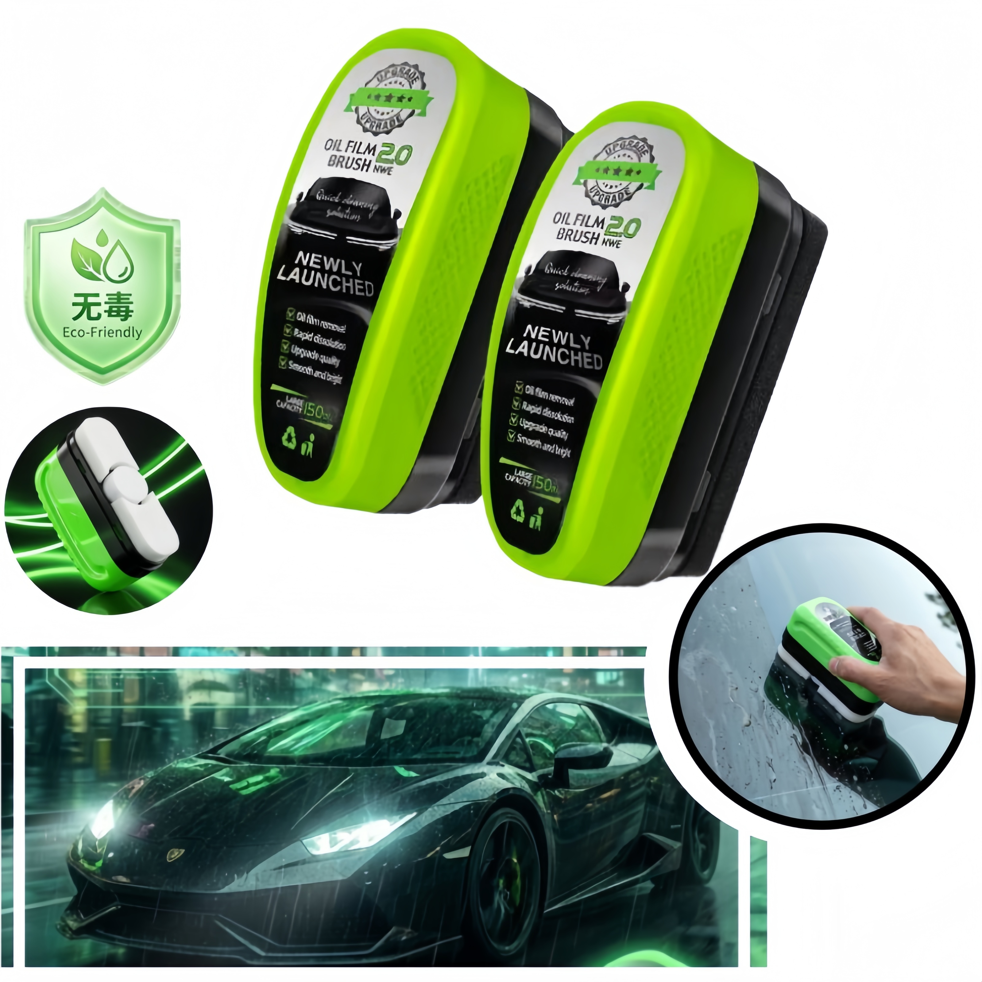 Non Toxic Car Glass Oil Film R - Detailing Brush Set ulasan dan harga