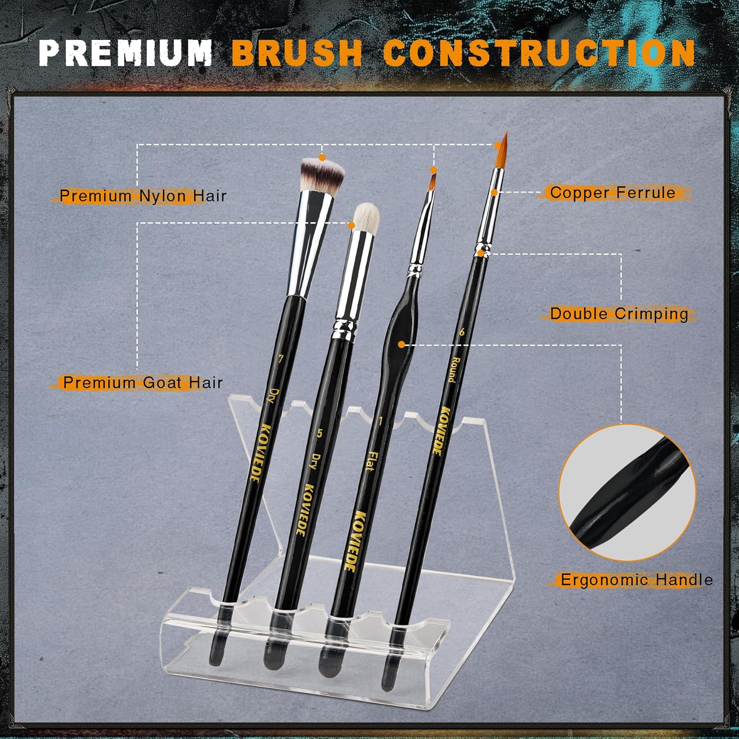 20Pcs Miniature Paint Brushes  - Detailing Brush Set ulasan dan harga