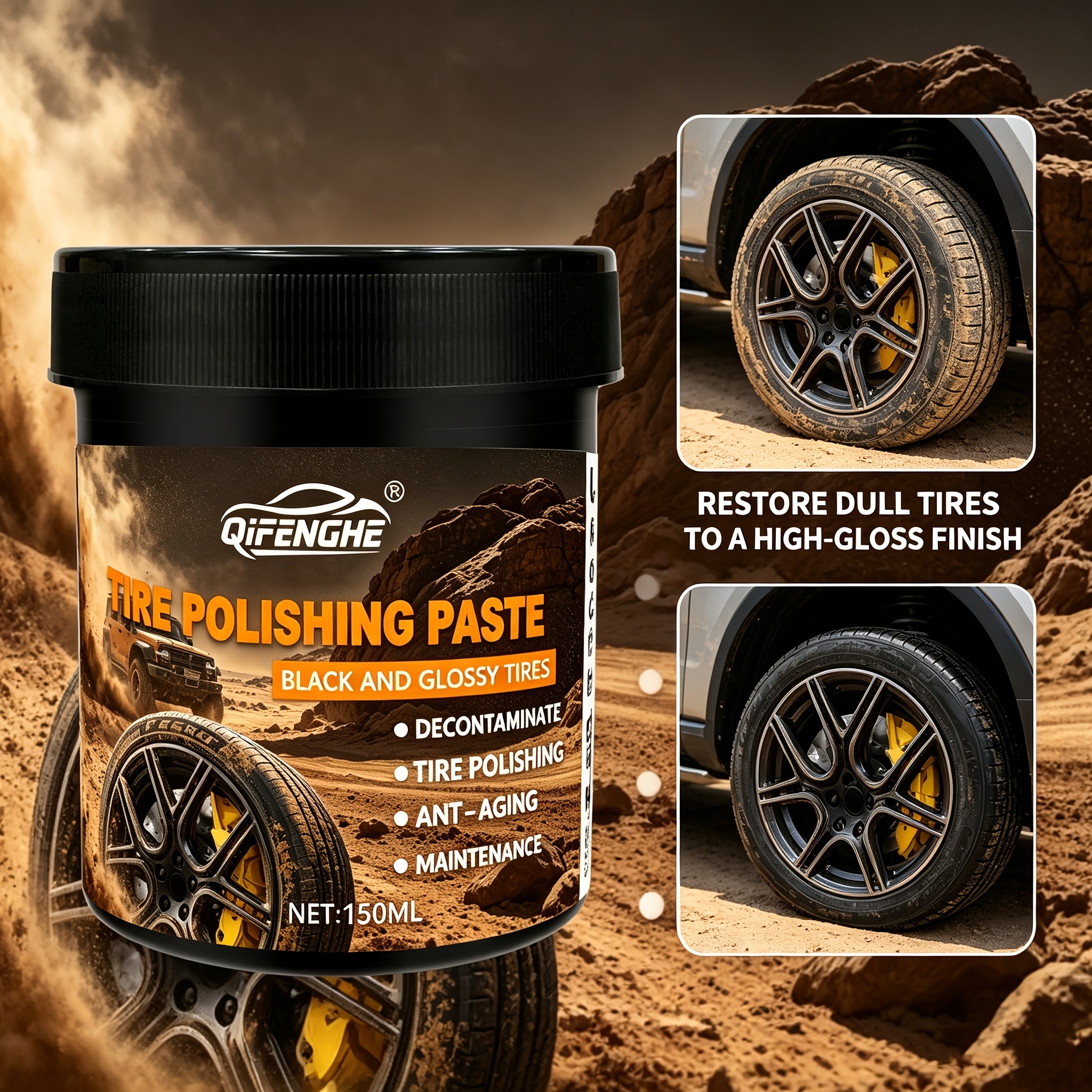 Car Tire Polish Paste Kit - Hi - Wax Applicator Pad ulasan dan harga