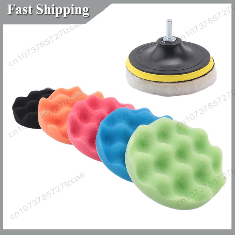 -A99Z 8Pcs/Set Car Sponge Poli - Polish Pad Set Buffer ulasan dan harga