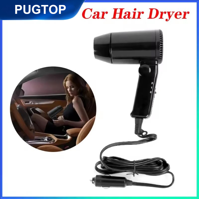 Portable 12V Folding Car Hair  - Dryer Car Blower ulasan dan harga