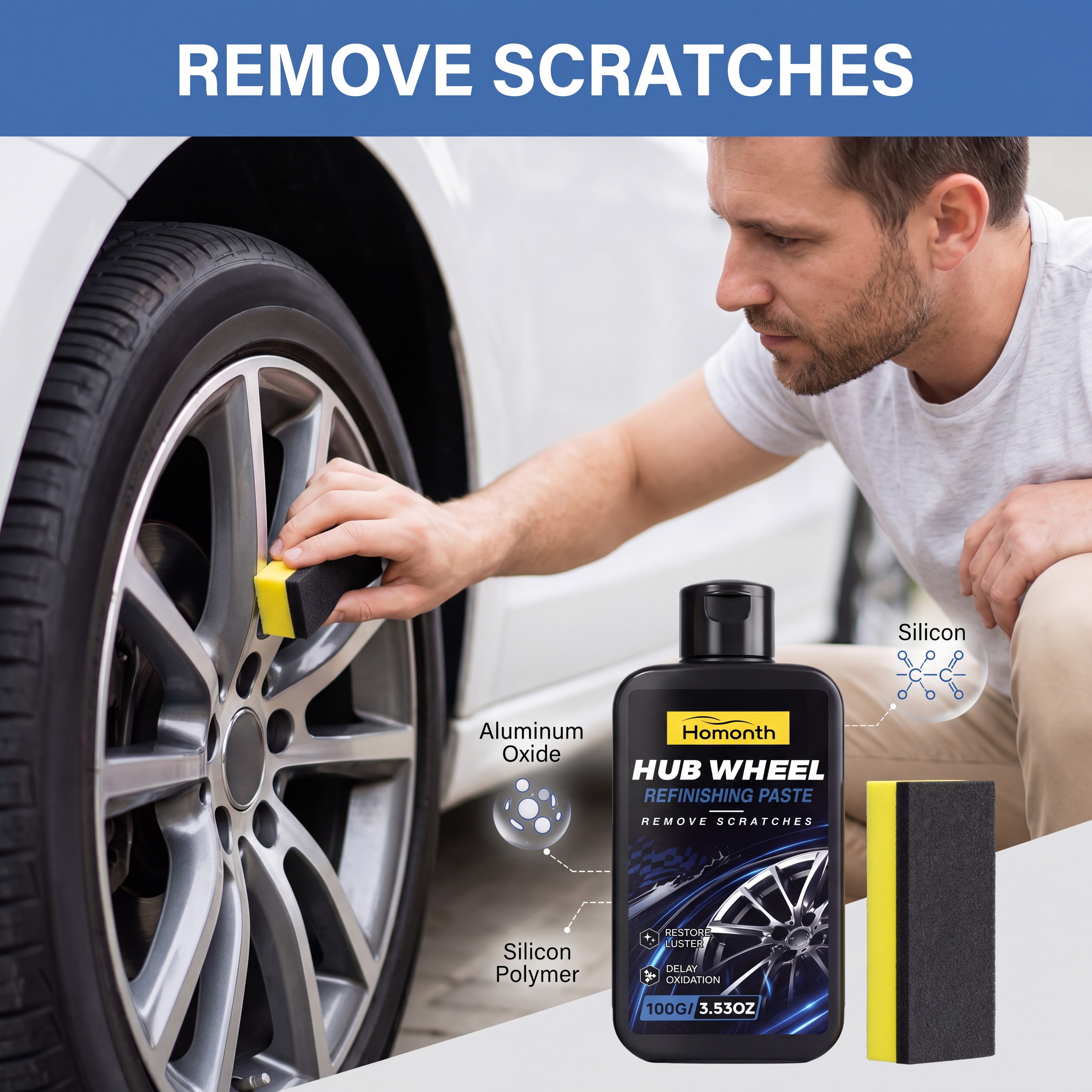 Wheel Polish Paste Scratch Rem - Wheel Cleaner Alloy ulasan dan harga