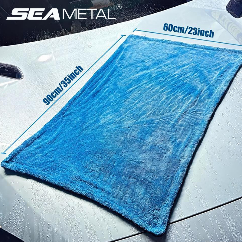 SEAMETAL 1200GSM Car Wash Micr - Microfiber Towel Detailing ulasan dan harga
