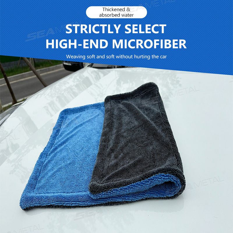 SEAMETAL 1200GSM Car Wash Micr - Microfiber Towel Detailing ulasan dan harga