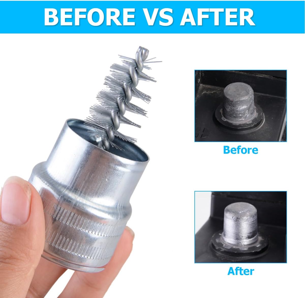 2PCS Car Battery Terminal Clea - Car Cleaning Brush ulasan dan harga