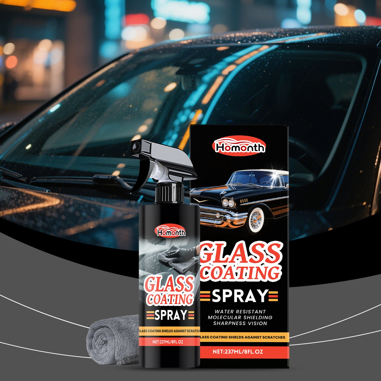 Car Glass Cleaner & Anti-Fog S - Glass Cleaner Streak ulasan dan harga