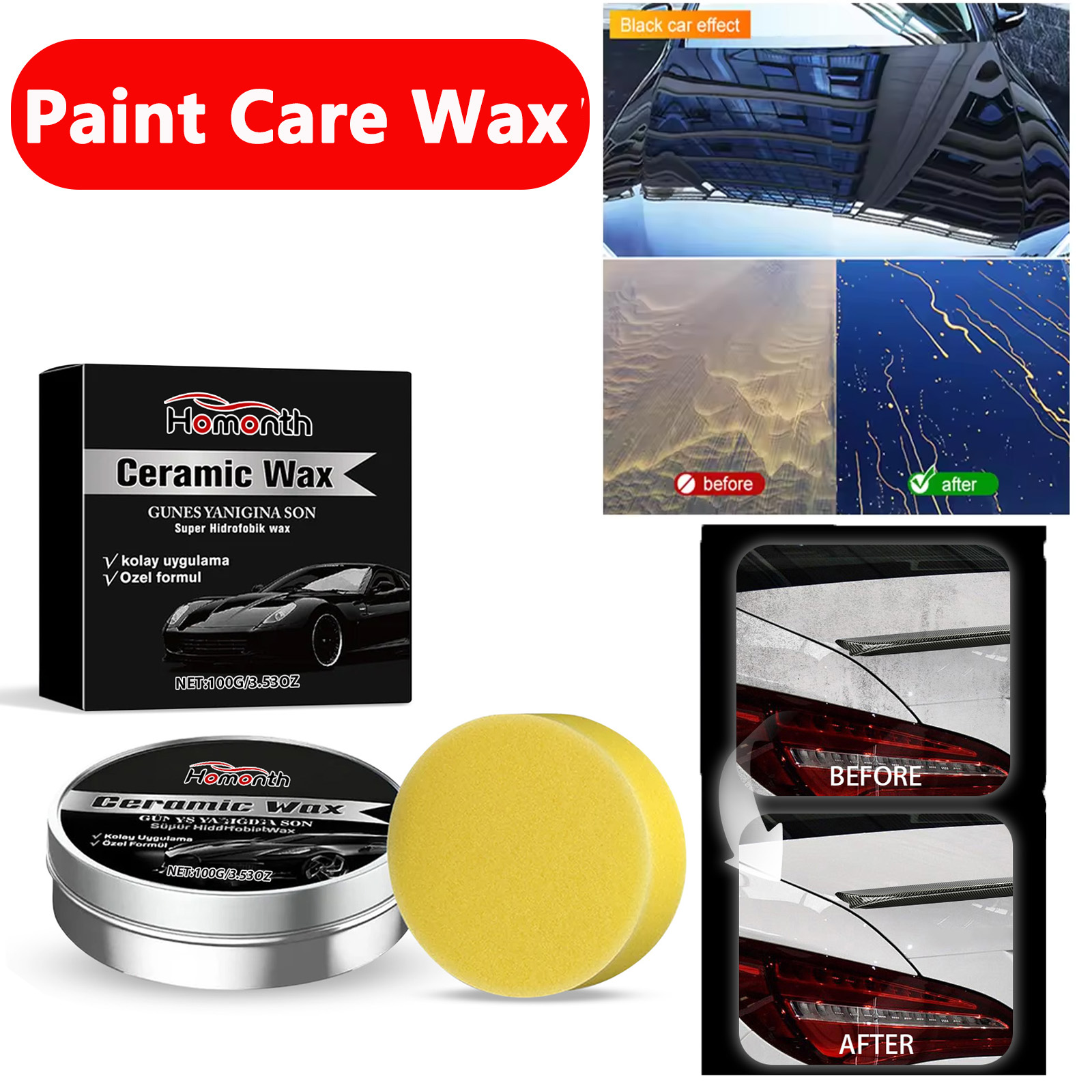Car Coating Polishing Care Wax - Car Wax Ceramic Coating ulasan dan harga