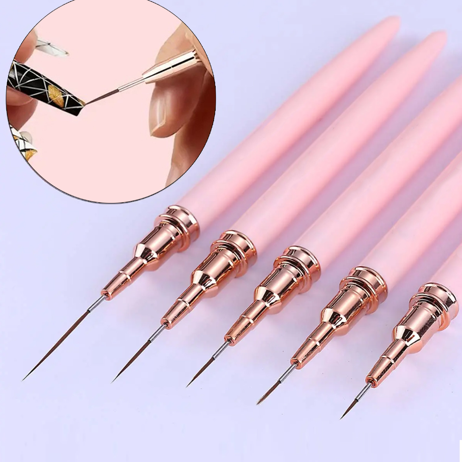5-Piece Nail Art Pen Set, Ultr - Detailing Brush Set ulasan dan harga